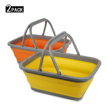 Collapsible Sink with 2.25 Gal / 8.5L Each Wash Basin for Washing Dishes collapsible camp sink Hiking and Home